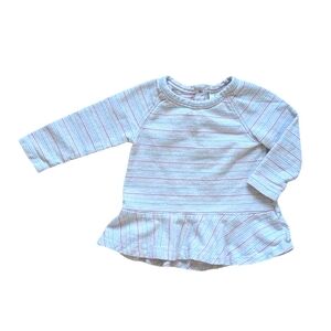 Tucker + Tate Striped Knit Peplum Top - Size 6M